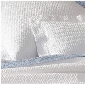 Matouk white all cotton queen size shams